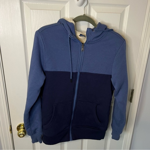 George Other - George Blue Color Blocked Hoodie